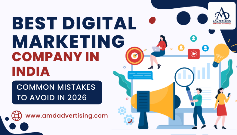 Best Digital Marketing Company in India (1) Blog banner showcasing the Best Digital Marketing Company in India with visuals of SEO, social media, analytics, and strategy icons highlighting common mistakes to avoid in 2026